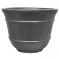 PLANTER, 7.1" LINED RND BLACK