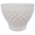 PLANTER, 9.4" DIVET RND WHITE