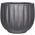 PLANTER, 15.7" CATH BELL M BLACK