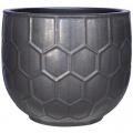 PLANTER, 8.3" HONEY BELL BLACK