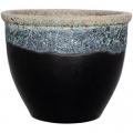 PLANTER,12.6" FLAT RIM VOL BLACK