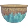 PLANTER, 12.4" BOWL VOL M BLUE