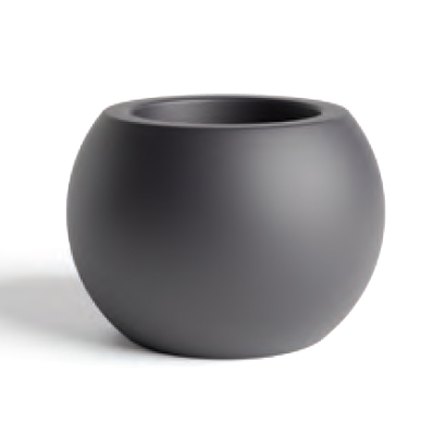 PLANTER, 4" SPHERE BLACK