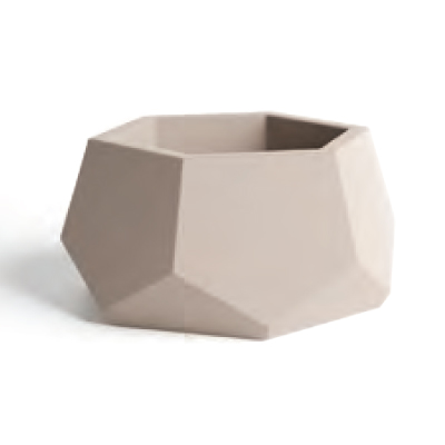 PLANTER, 4" HEX NATURAL