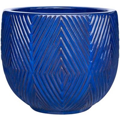 PLANTER, 15.7" HYPNO BELL A BLUE