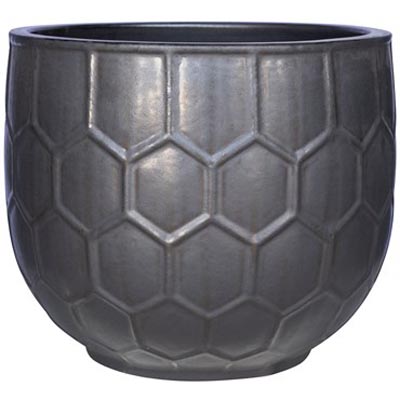 PLANTER, 15.7" HONEY BELL BLACK