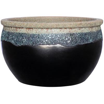 PLANTER, 16.5" BOWL VOL BLACK