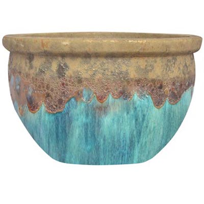 PLANTER, 12.4" BOWL VOL M BLUE