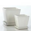 POT, CASPEN WHITE SM 5.25X5.5"H