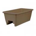 PLANTER, DECK RAIL BOX 24" BROWN