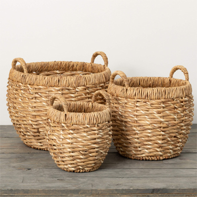 BASKET, WOVEN 9.75"L x9.75"W x12