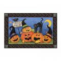 Cats & Pumpkins Trick or Treat Doormat.  