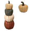 Stackable Pumpkins with Yellow Pumpkin on Top