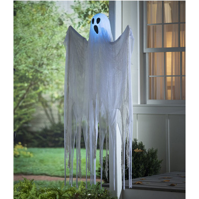 Hanging Ghost with Colored Lights