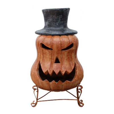 Squatty Pumpkin Chimenea