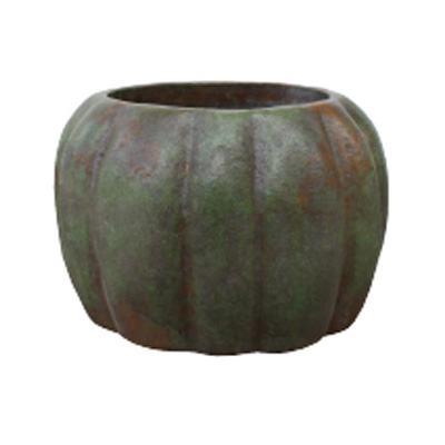 Green Pumpkin Planter