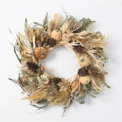 Pumpkin Husk Wreath 