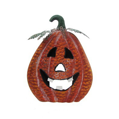 Metal Smiling Jack 'O Lantern