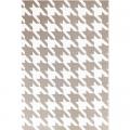 MAT, HOUNDTOOTH SANDWHITE 5'X8'