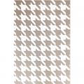 MAT, HOUNDTOOTH SANDWHITE 5'X8'