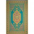 MAT, ORIENTAL TURKISH AQUA 4'X6'