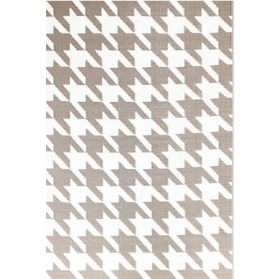 MAT, HOUNDTOOTH SANDWHITE 5'X8'