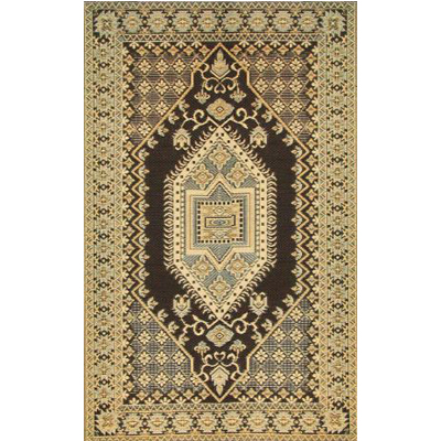 MAT, ORIENT TURKISH BR/BLK 5'X8'