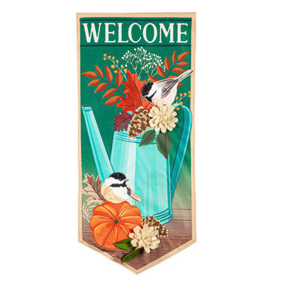 Chickadee Welcome Pennant