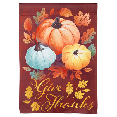 'Give Thanks' Fall Mini Flag