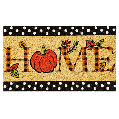 Whimsical Pumpkin Doormat