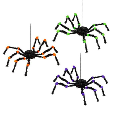 Colorful Assorted Hanging Spiders