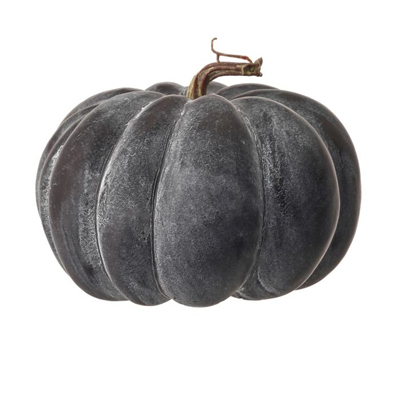 8" Grey Weathered Pumpkin. 