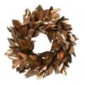 Gilded Magnolia Leaf Wreath 