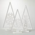Wood Snowflake Medium Tree