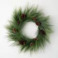 Long Pine and Pinecone Wreath - 24"