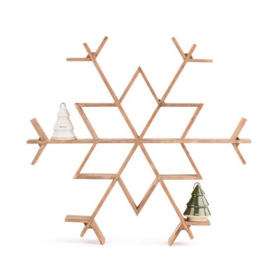 Wood Snowflake Wall Decor