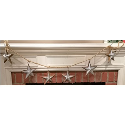 Metal Stars Garland