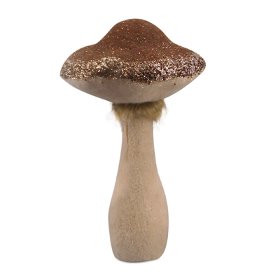 Foam Fabric Mushroom Ornament (13.5")