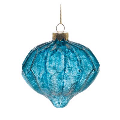 Aqua Glass Ornament