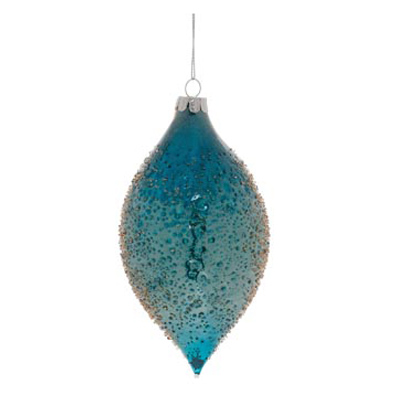 Aqua Glass Ornament