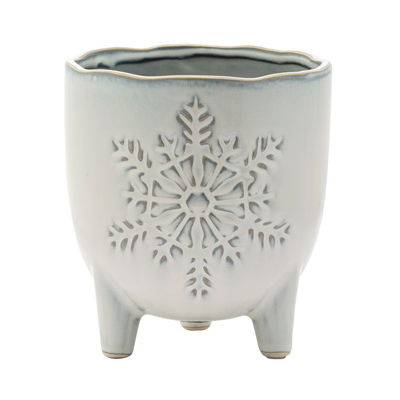 Snowflake Footed Planter