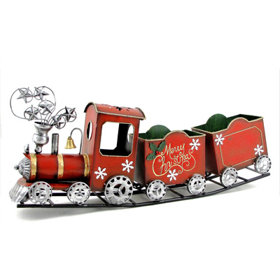 Antique Red Iron Christmas Train