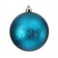 Aqua Blue Mercury Glass Ornaments (Box of 4)