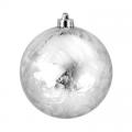 ORNAMENT,140MM FROST SILVER 2/BX