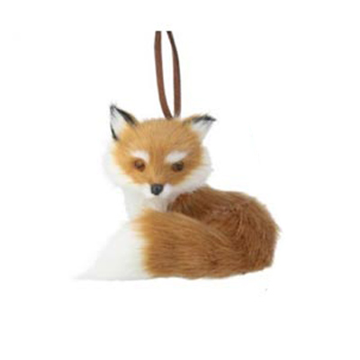 Fur Fox Ornament