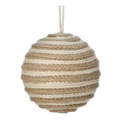 Woven Jute Ball Ornament