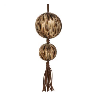 Tassel Ornament with Two Spheres