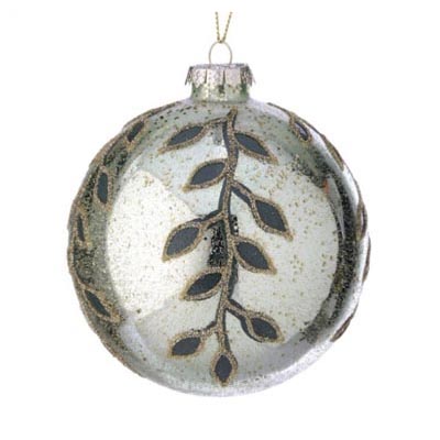 Beaded Leaf Vine Ornament