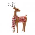  Deer with Red Scarf & Blanket Decorations