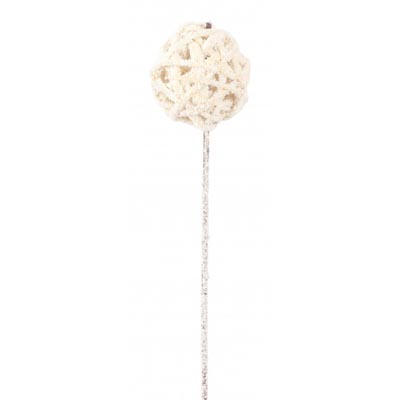 KAMBOI BALLS 8CM 3 STEM SNOW
